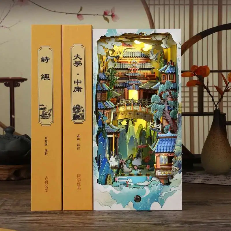 Penglai Wonderland Book Nook – Mystical Chinese Fantasy DIY Kit