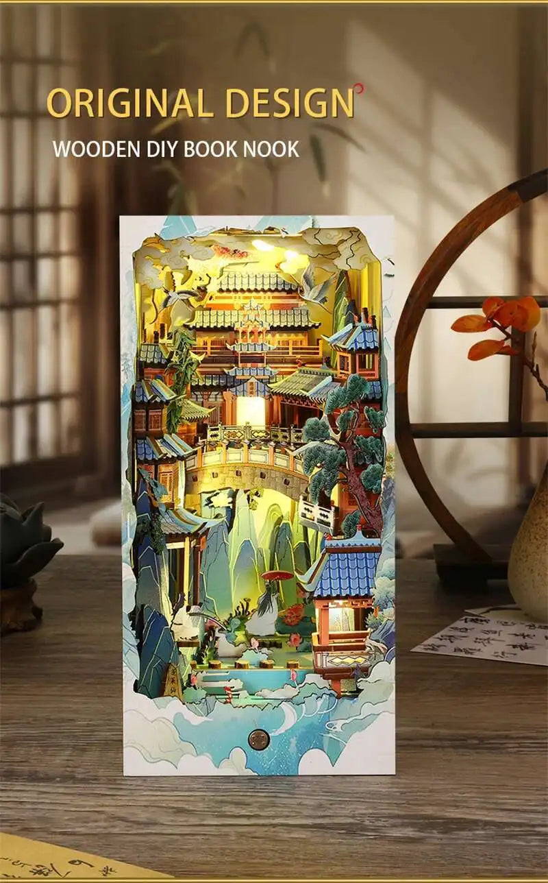 Penglai Wonderland Book Nook – Mystical Chinese Fantasy DIY Kit