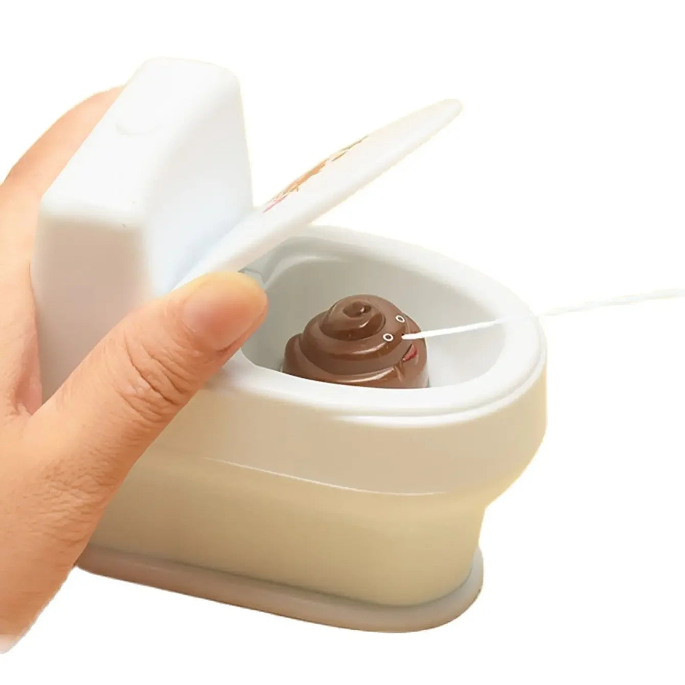 Poop Spray Toilet Toy – Funny Prank for Kids & Adults White