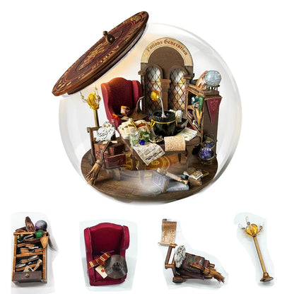 Potions Generation DIY Wooden Miniature Magic Bunker with LED Lights Book Nook Kit Australia
