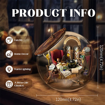 Potions Generation DIY Wooden Miniature Magic Bunker with LED Lights Book Nook Kit Australia