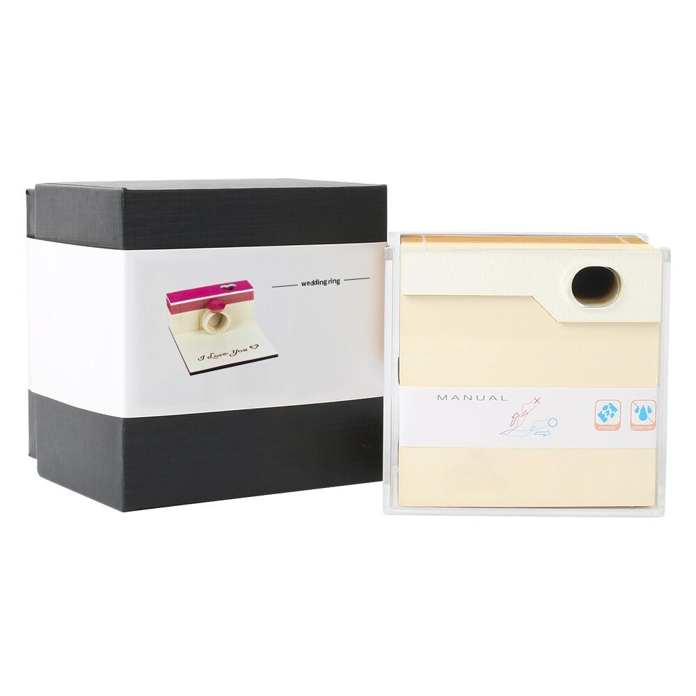 Ring Shape Omoshiroi Block 3D Memo PadBook Nook Kit Australia