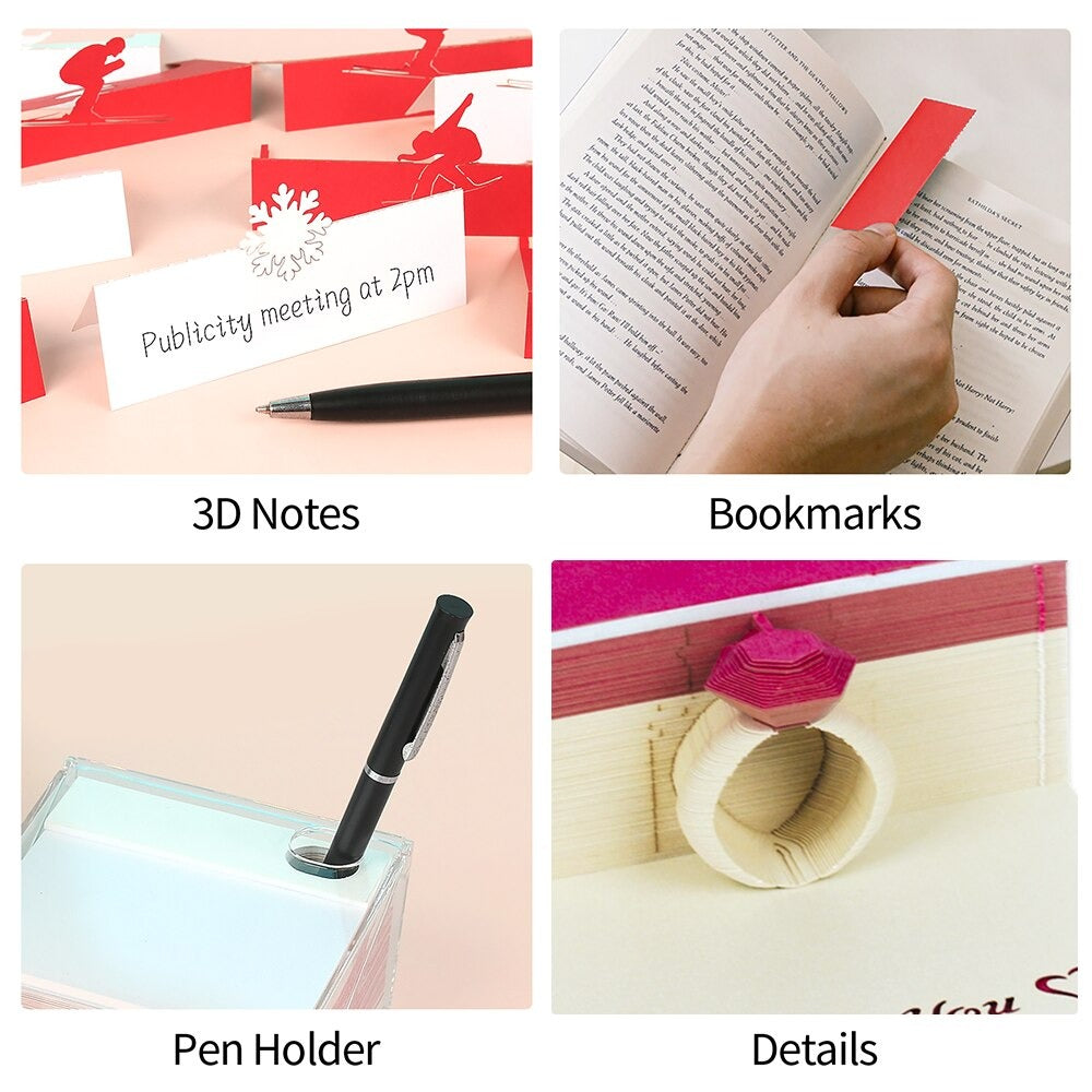 Ring Shape Omoshiroi Block 3D Memo PadBook Nook Kit Australia