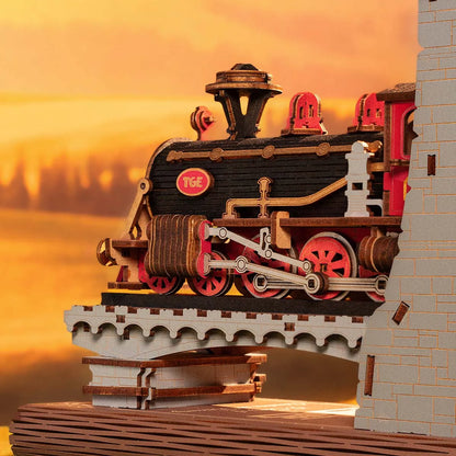 Robotime Rolife Century Train DIY Book Nook KitBook Nook Kit Australia