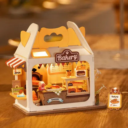 Robotime Rolife Food Box Shop DIY Dollhouse KitBook Nook Kit Australia