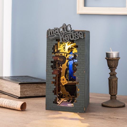 Robotime Rolife Magic House DIY Book Nook KitBook Nook Kit Australia