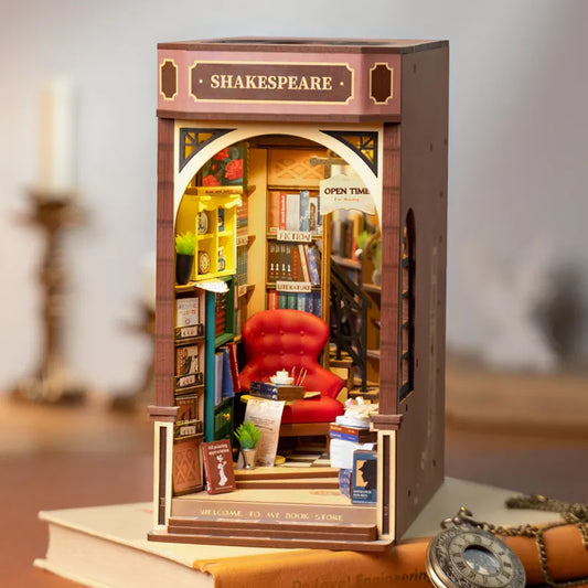 Robotime Rolife Shakespeare and Company DIY Book Nook KitBook Nook Kit Australia