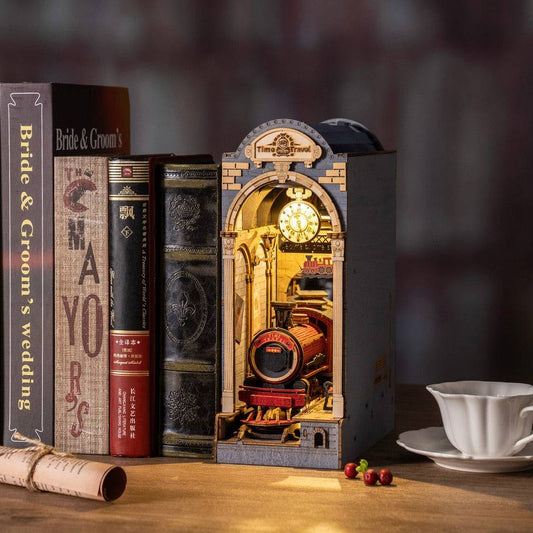 Robotime Rolife Time Travel DIY Book Nook KitBook Nook Kit Australia