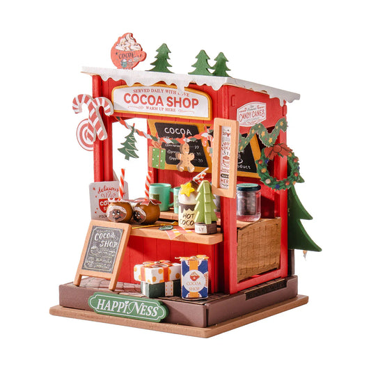 Rolife Cocoa Shop DIY Miniature Dollhouse KitBook Nook Kit Australia
