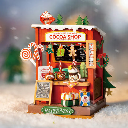 Rolife Cocoa Shop DIY Miniature Dollhouse KitBook Nook Kit Australia