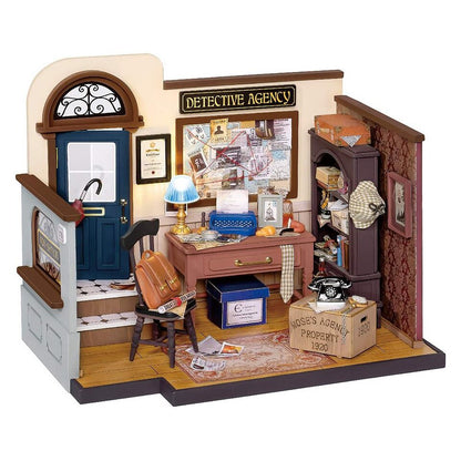 Rolife Mose's Detective Agency DIY Dollhouse KitBook Nook Kit Australia