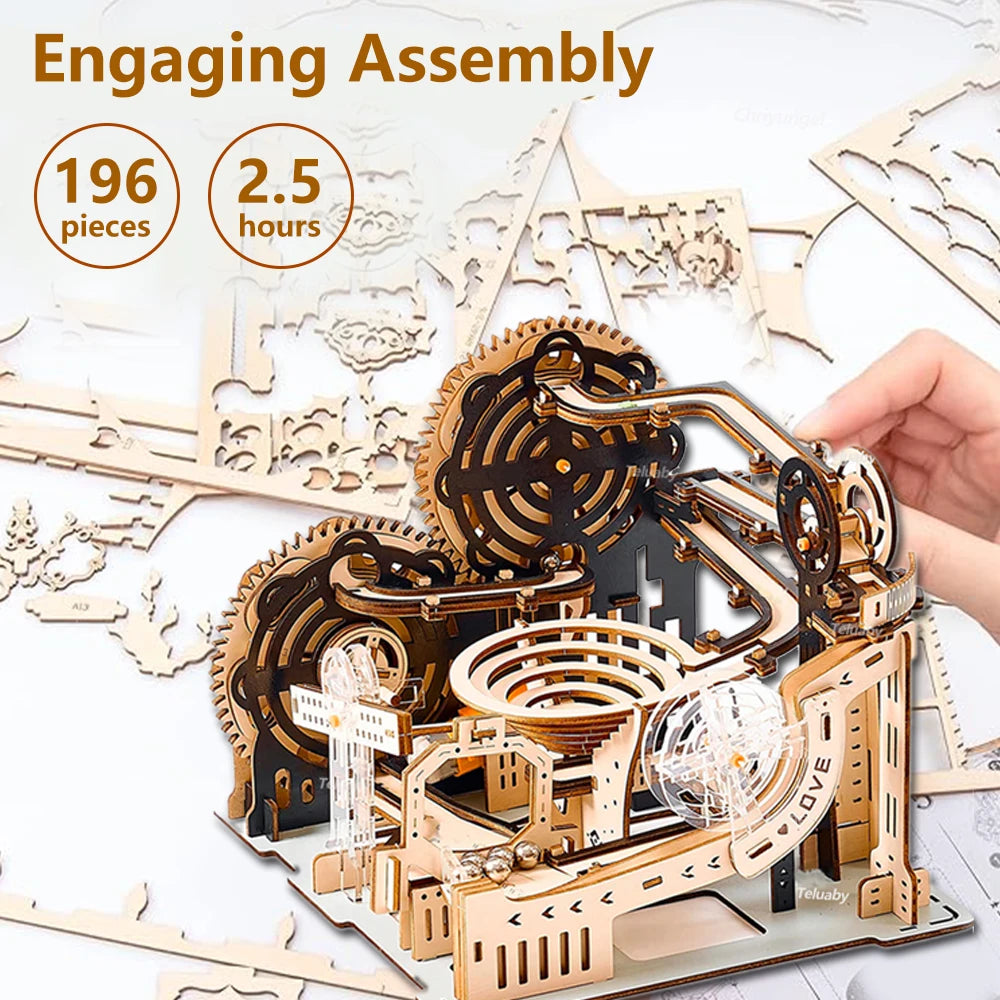 Marble Run 3D Wooden Puzzle - Detail
