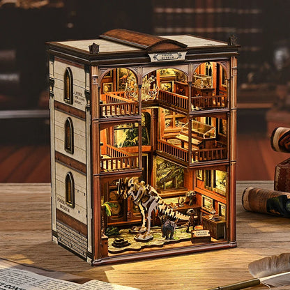 Fossil Museum DIY Book Nook Kit - Side View