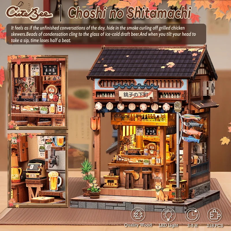 Japanese DIY Book Nook Kit - Detail