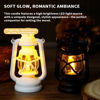 Mini Led Retro Glowing Pony Lantern Simulation Cande Light Night Light Dollhouse Miniature Kerosen Lamp Home Decor Toy Book Nook Kit Australia