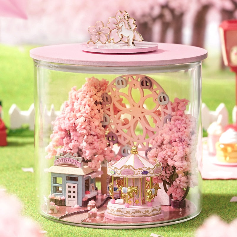 Sakura Scenry Bottle DIY Miniature Kit - Mycutebee