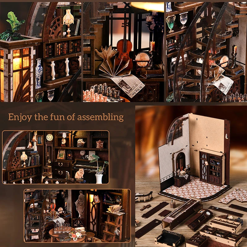 Bacchus Bookstore DIY Miniature House Kit - Image 5