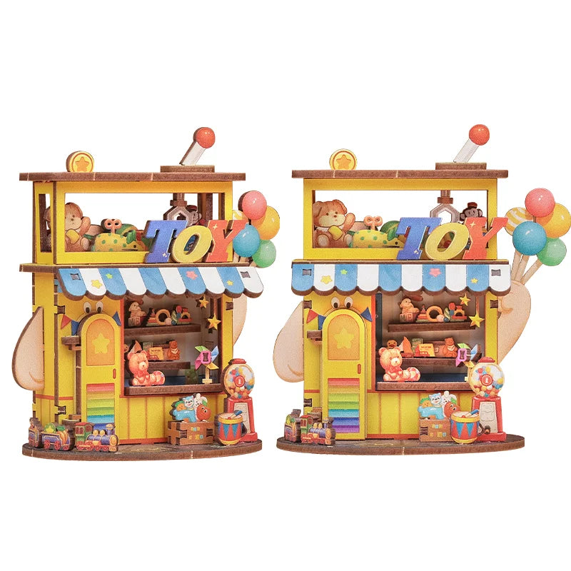 CUTEBEE Mini Store Series DIY Miniature House 3D Wooden Puzzle Toys Handmade Dollhouse Kit for TaleBox Corner Toy Store Book Nook Kit Australia