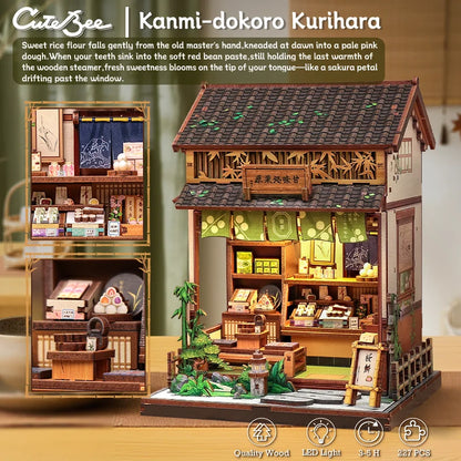 Japanese DIY Book Nook Kit - Side View