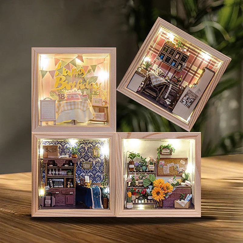 Sewing Shop DIY Miniature House Kit - Book Nook Kit Australia