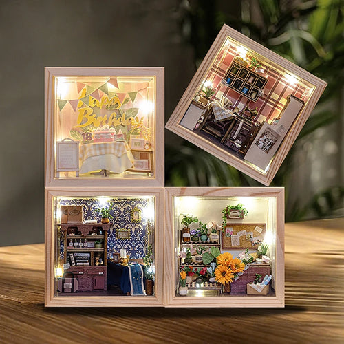 Sewing Shop DIY Miniature House Kit - Book Nook Kit Australia