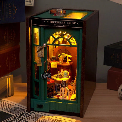 Sorcerer's Shop DIY Book Nook Kit - Side View