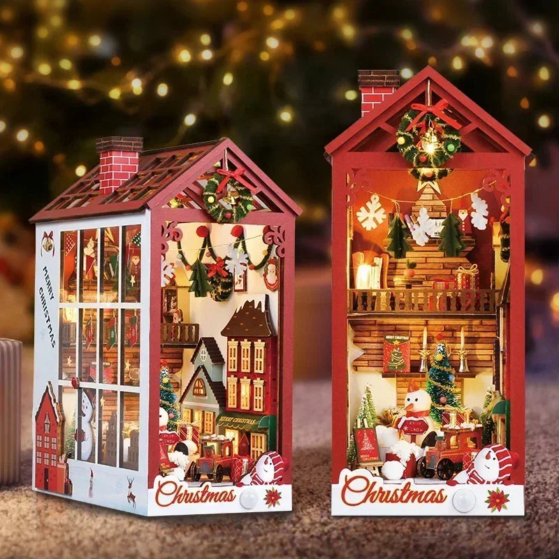 Christmas Window House DIY book nook kit - view 2