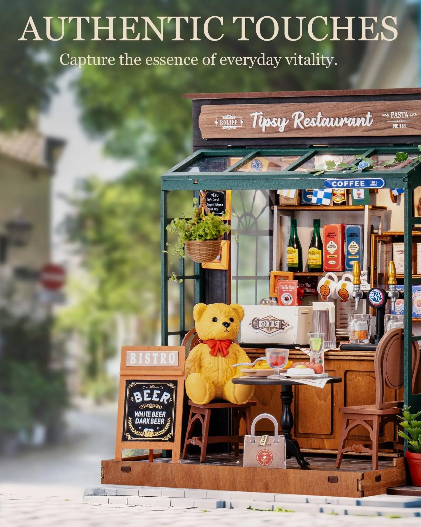 Tipsy Restaurant DIY Miniature House Kit Book Nook Kit Australia
