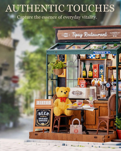 Tipsy Restaurant DIY Miniature House Kit Book Nook Kit Australia