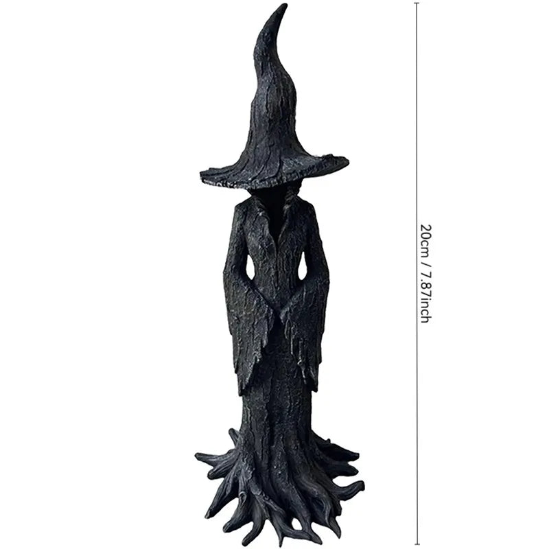 Gothic Witch Resin Statue – Horror & Halloween Shelf Decor