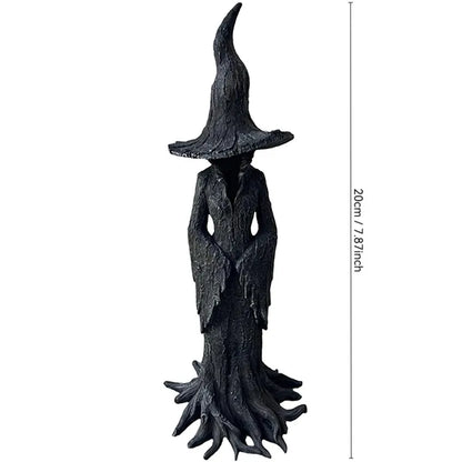 Gothic Witch Resin Statue – Horror & Halloween Shelf Decor