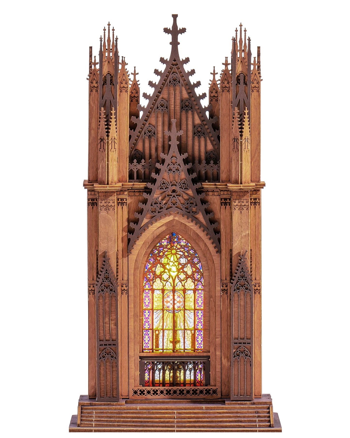 ROBOTIME Rolife TG Series Gothic Architecture Building Kit 3 Cathedral Models Stress Relief Craft Perfect Birthday Gift for M