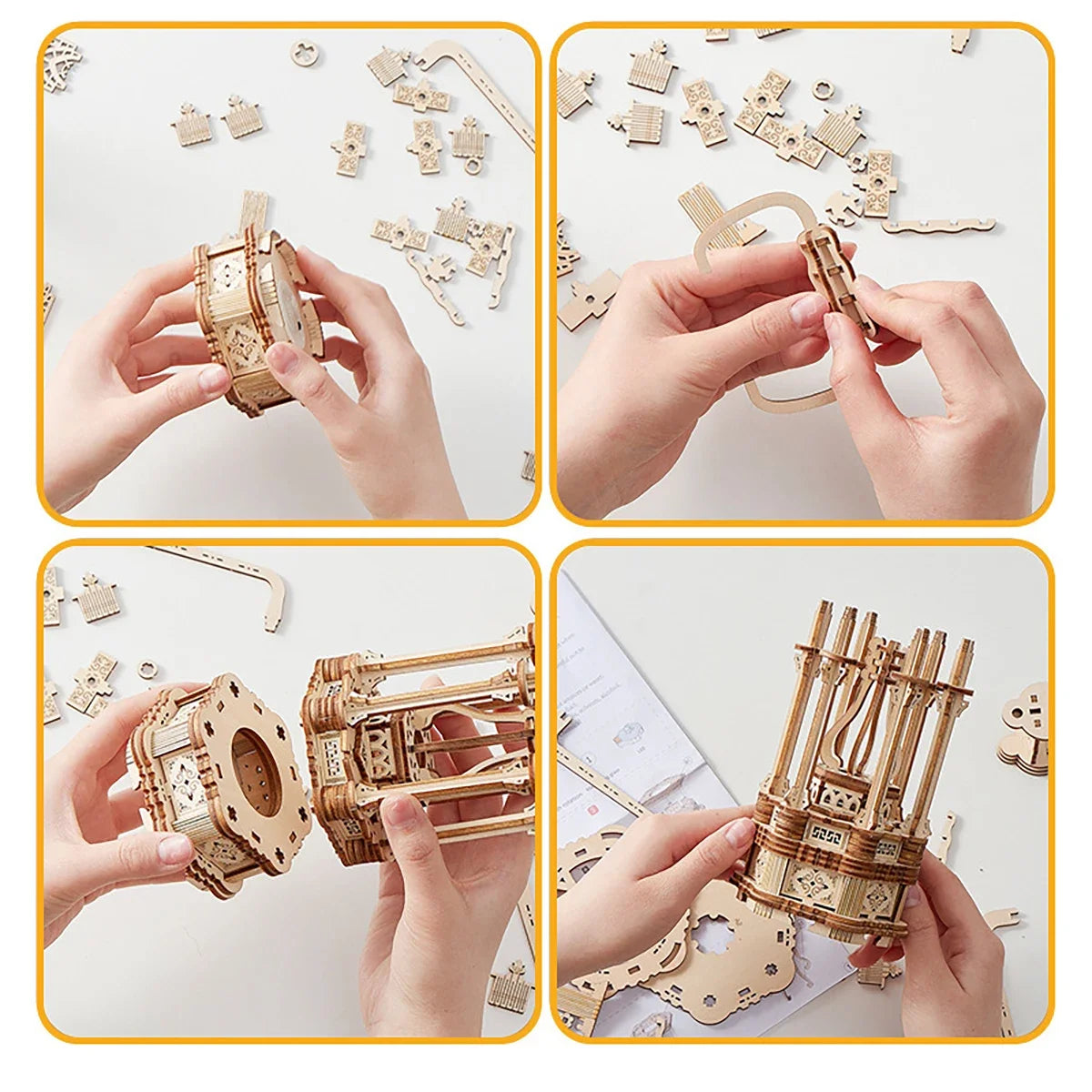 Ferris Wheel 3D Wooden Puzzle - Side View