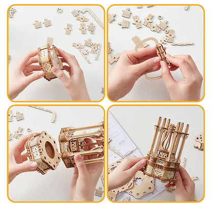 Ferris Wheel 3D Wooden Puzzle - Side View