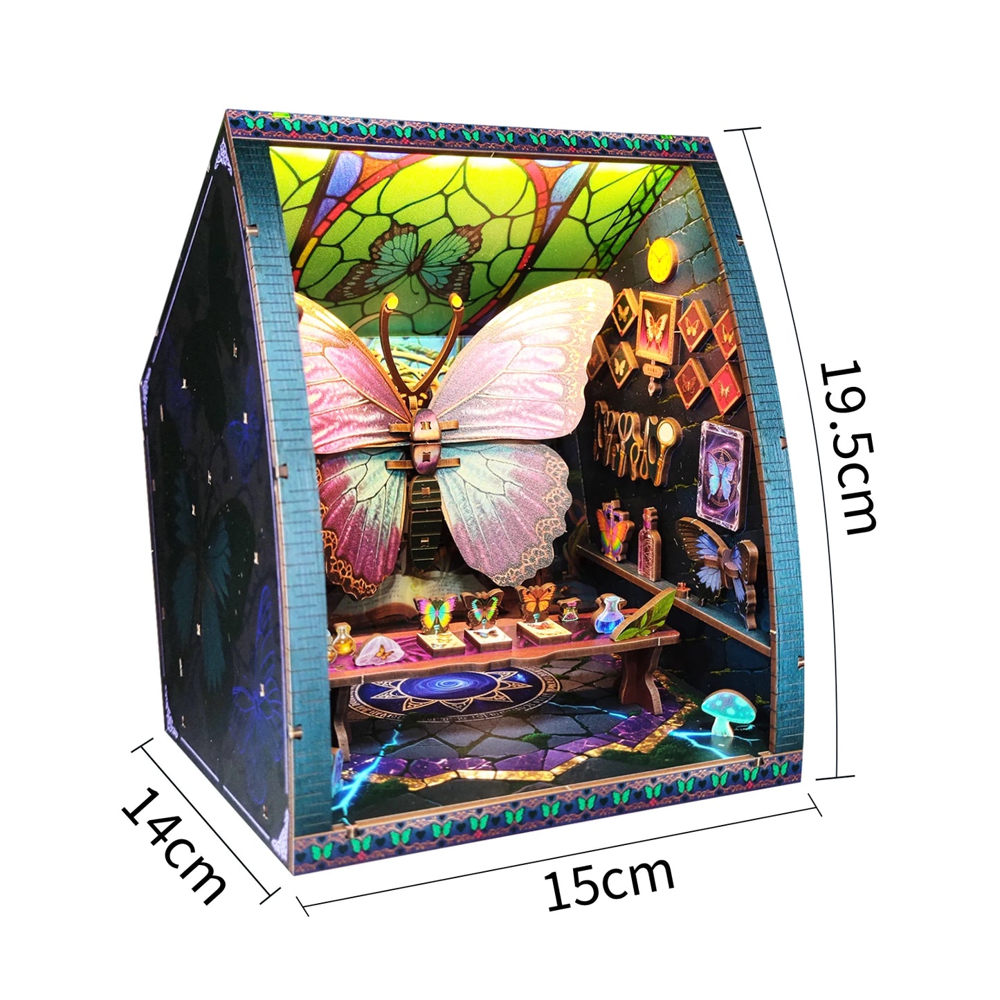 DIY Wooden Miniature Building Kits Butterfly Collection Room Doll Houses With Furniture Lights Casa for Friends Birthday Gifts Book Nook Kit Australia