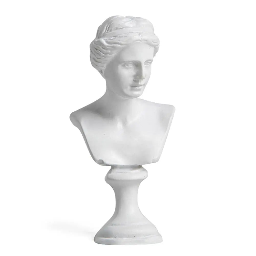 Greek Mythology Miniature Bust Statues – Plaster Shelf Ornaments