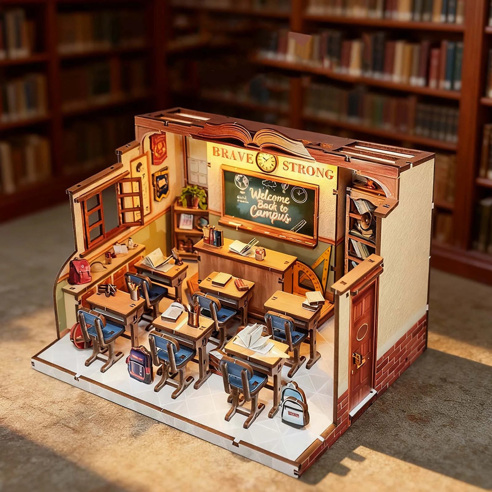 The Classroom DIY Miniature House Kit - Detail