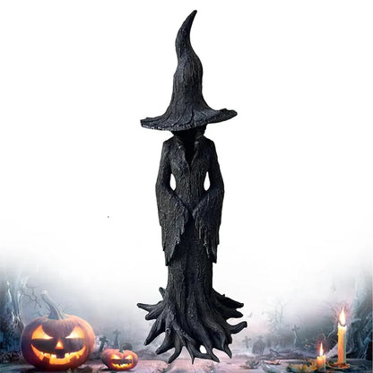 Gothic Witch Resin Statue – Horror & Halloween Shelf Decor