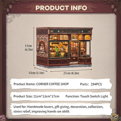 Corner Coffee Shop DIY Book Nook Kit - Image 4