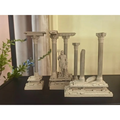 Retro Roman Architecture Resin Figurine – LTCP-407 Series