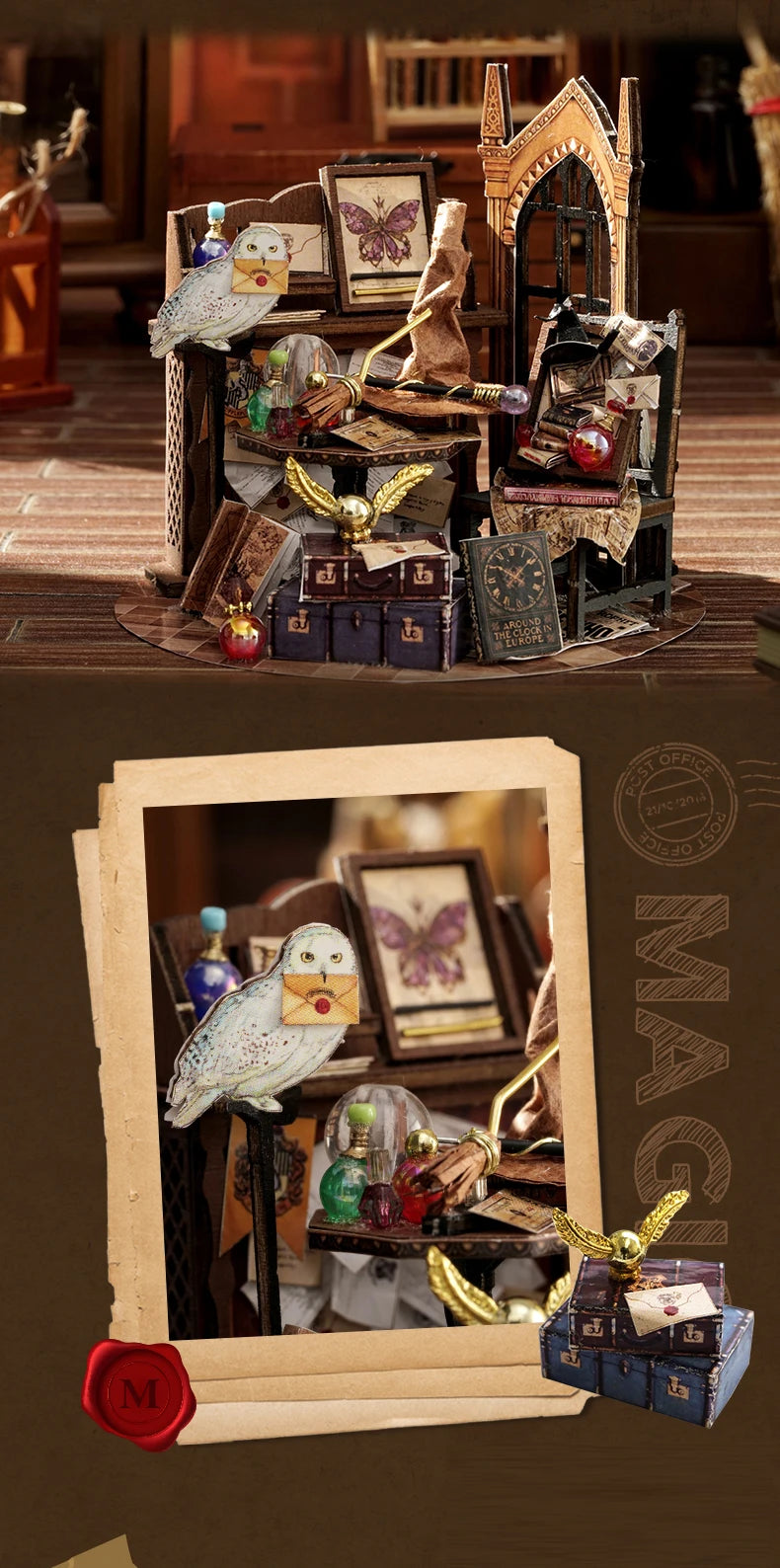 B-045 DIY Miniature House Kit Book Nook Kit Australia