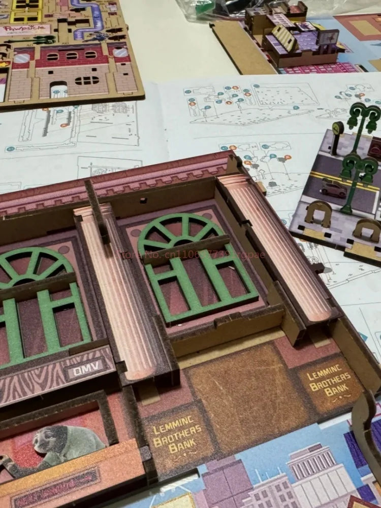 Hot Genuine Zootopia  Assembled Wooden Book 3d Puzzle Wooden Handmade Rabbit Judy Toys Model Peripheral Christmas Surprise Gifts Book Nook Kit Australia