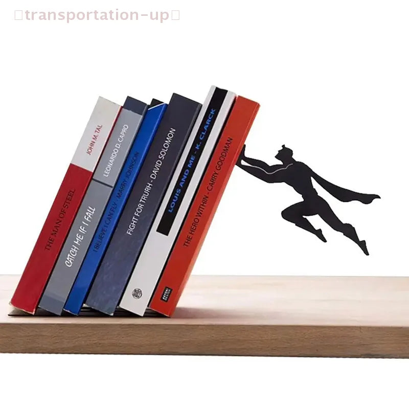 Superhero Metal Bookend Figurine – Desktop Book Storage