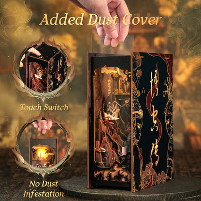 CUTEBEE 3D Wooden DIY Book Nook Kit  Miniature Dollhouse Bookend Unique Home Decor Bookshelf Gift for Adults Teens Chinese Style Book Nook Kit Australia