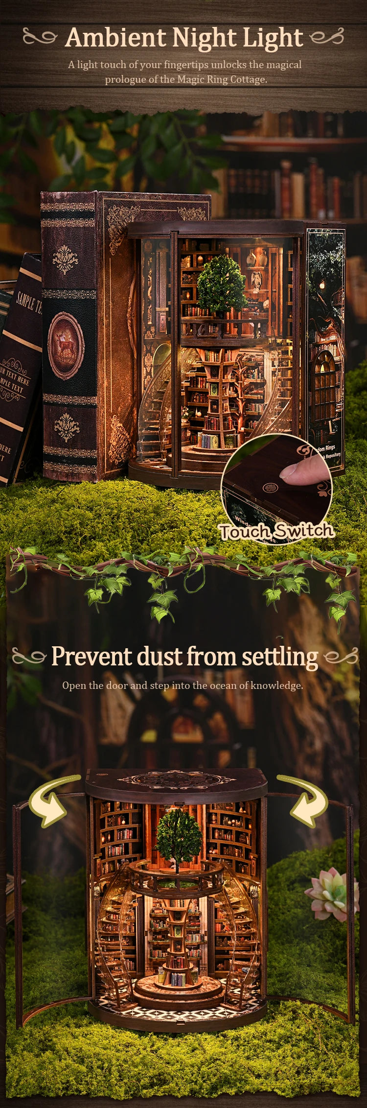 AH01-005-s DIY Book Nook Kit Book Nook Kit Australia