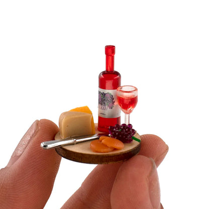 Cake Wine Dish Miniature Accessory