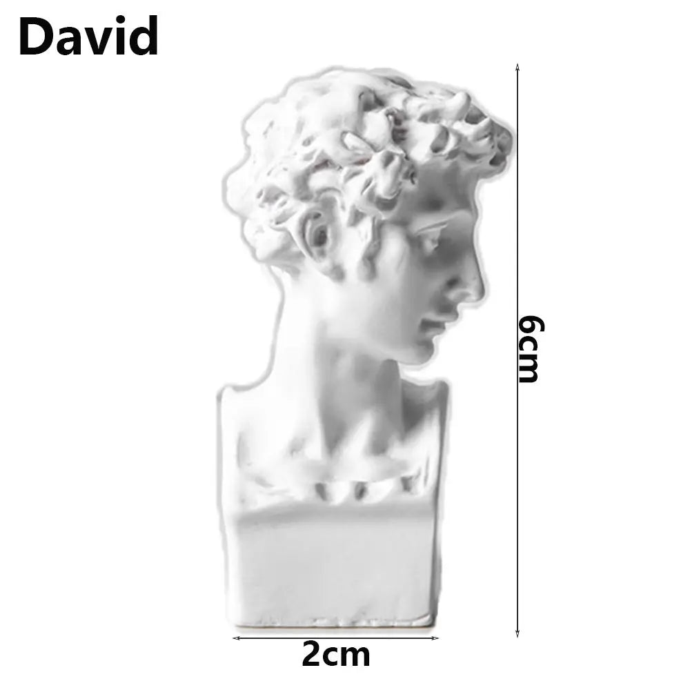 Greek Mythology Miniature Bust Statues – Plaster Shelf Ornaments