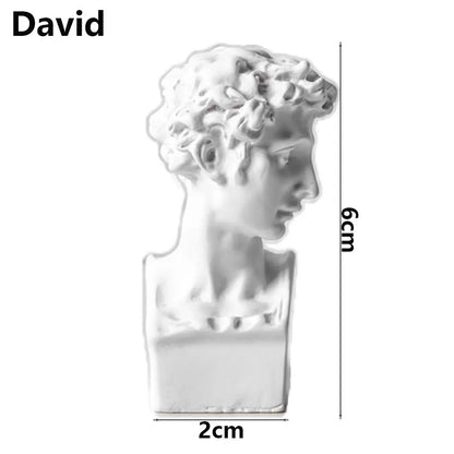 Greek Mythology Miniature Bust Statues – Plaster Shelf Ornaments