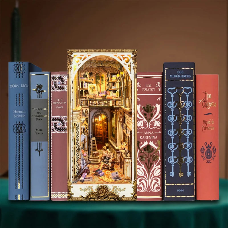 Baroque Dreams DIY book nook kit with ornate gilded architecture - view 2