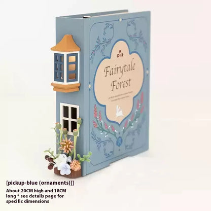 Fake Books Bookends With Led Light Book Holders Booknook Model Kit For Bookshelf Insert Miniature Ornament Decor Christmas Gifts Book Nook Kit Australia